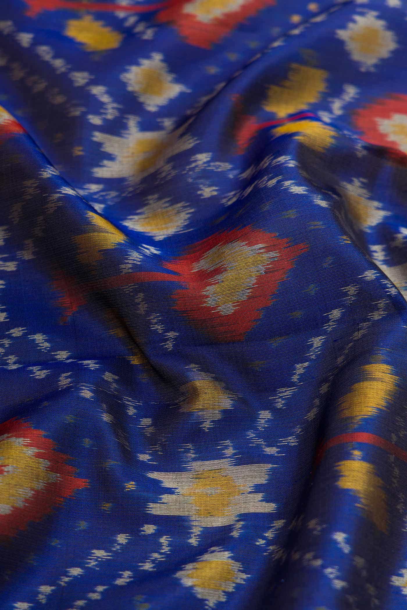 Navy Blue Dual Tone Soft Silk Saree