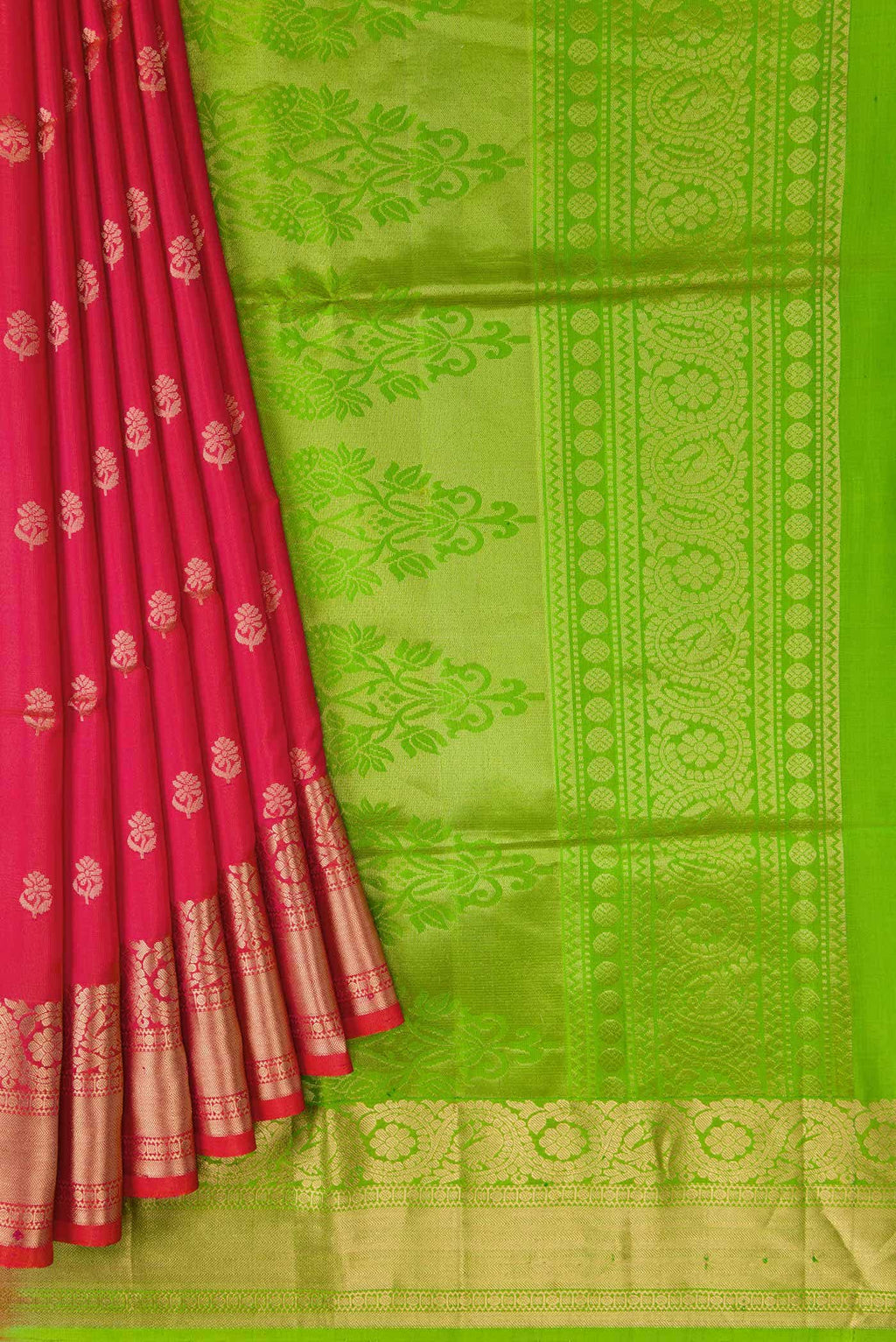 Brick Orange Soft Silk Saree
