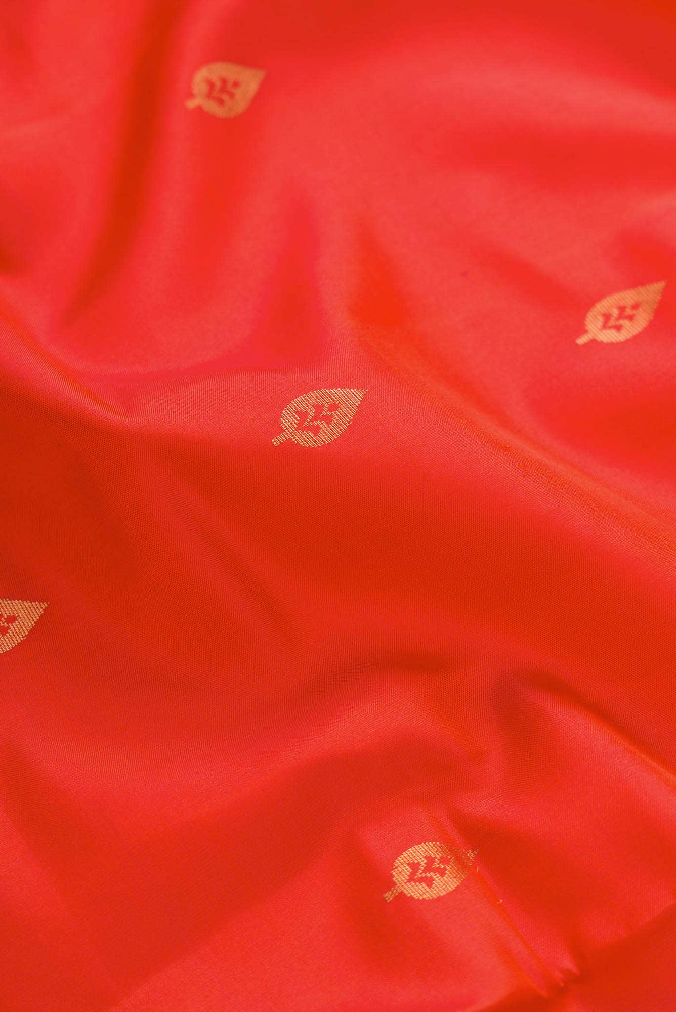 Orange Dual Tone Soft Silk Saree