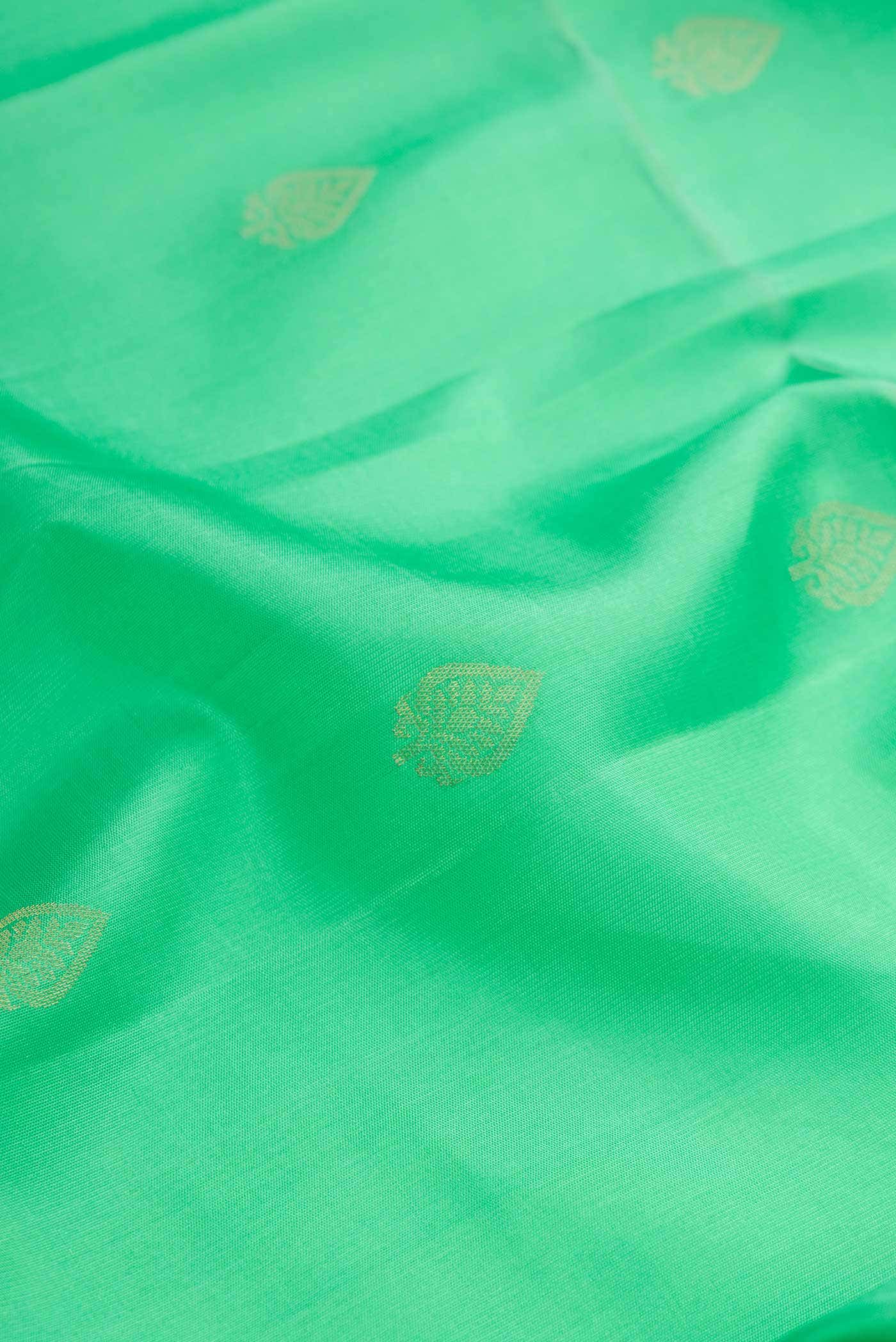 Sea Green Soft Silk Saree