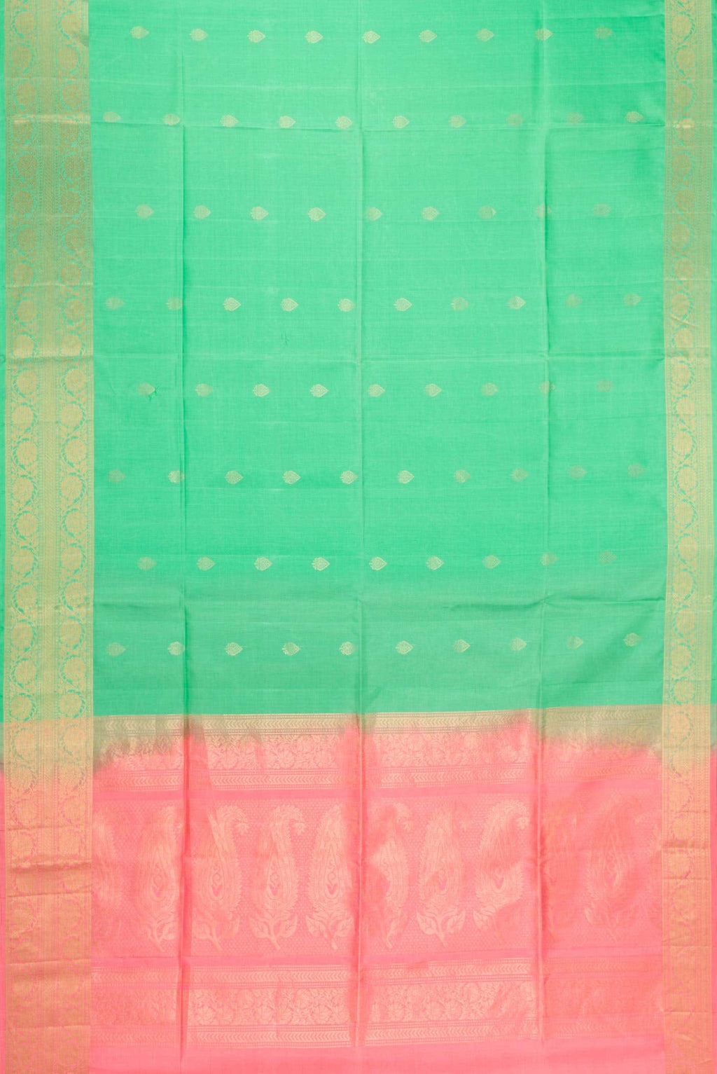 Sea Green Soft Silk Saree