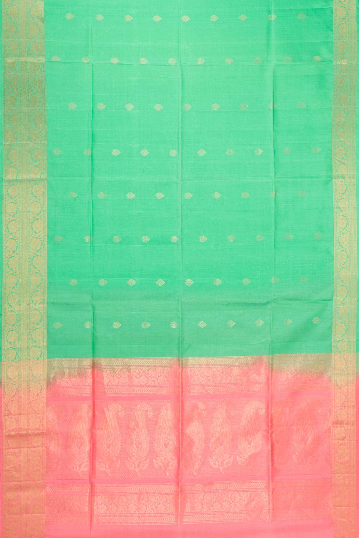Sea Green Soft Silk Saree