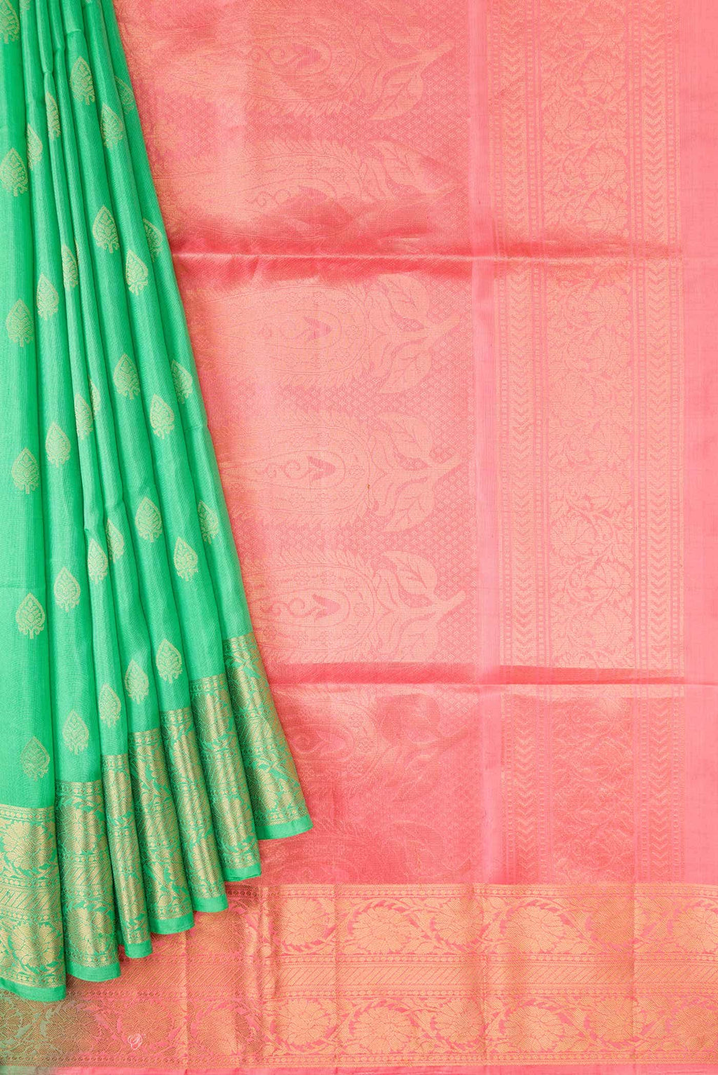 Sea Green Soft Silk Saree