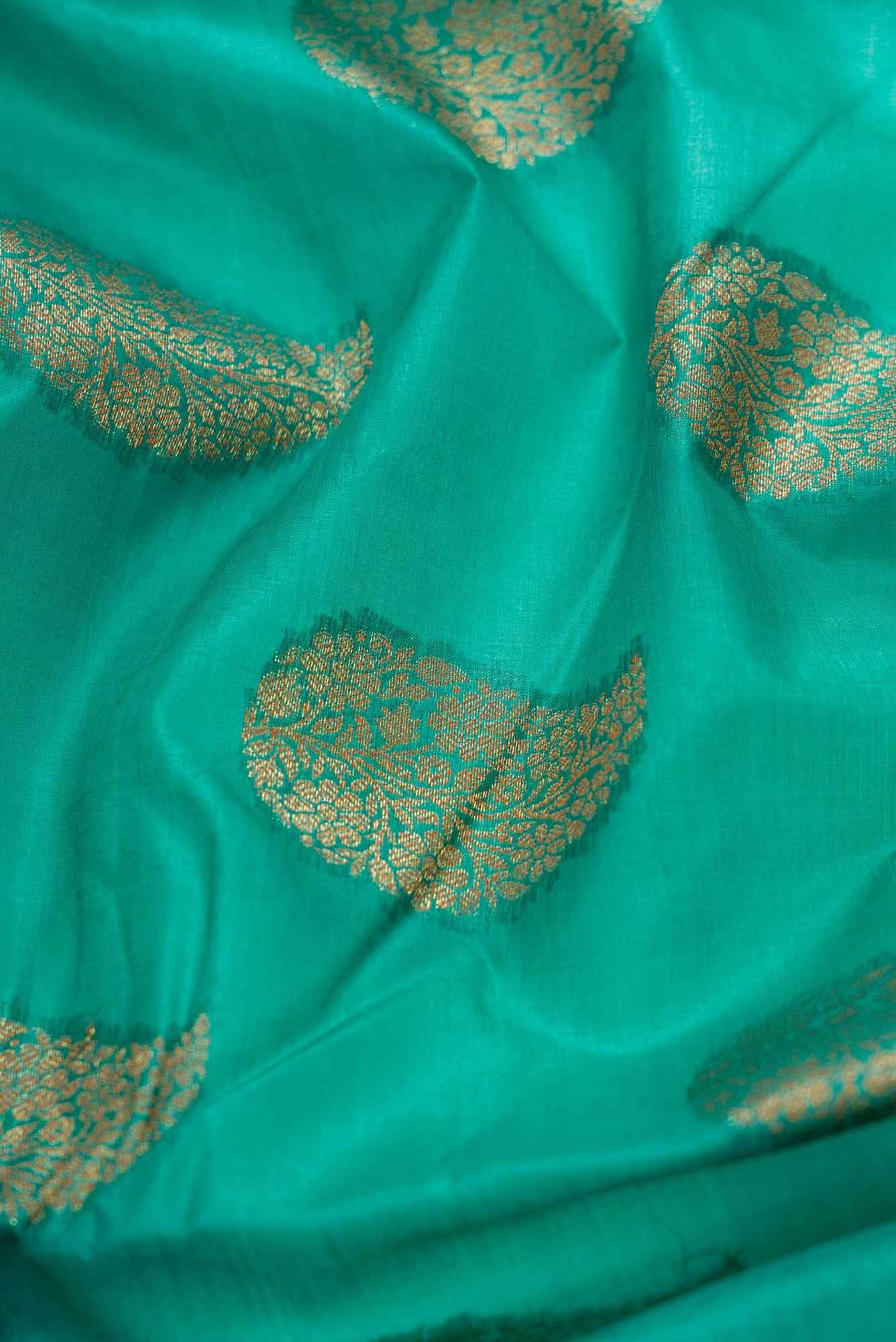 Green Dual Tone Tussar Silk Saree