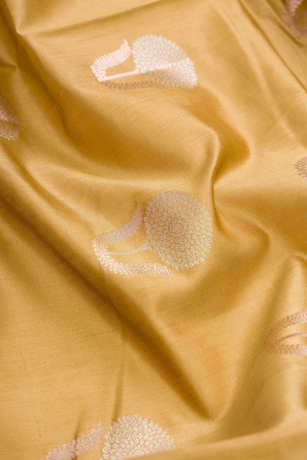 Gold Dual Tone Tussar Silk Saree