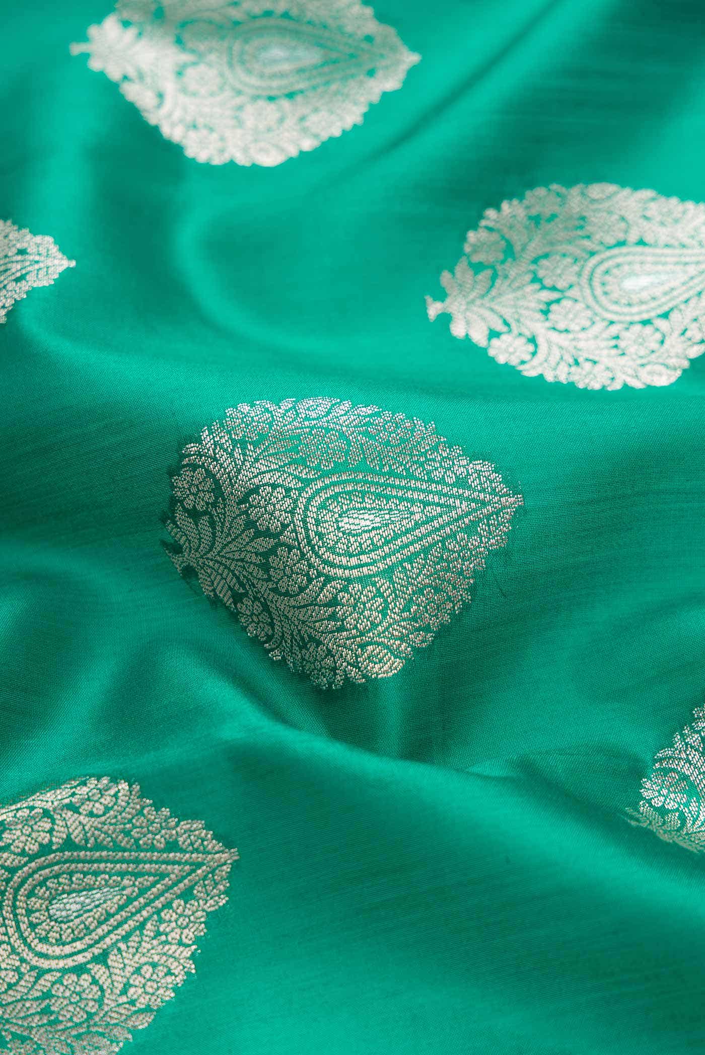 Green Tussar Silk Saree