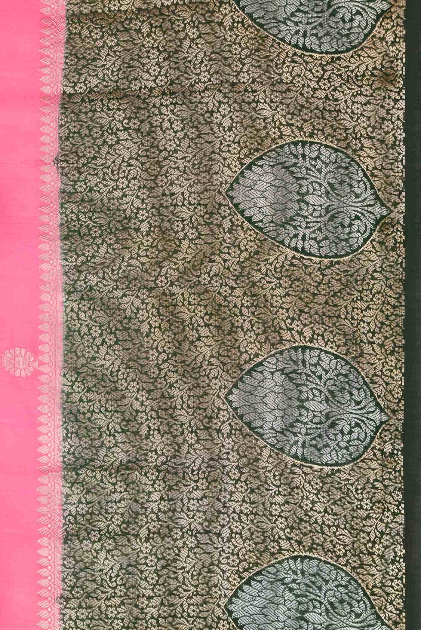 Pink Dual Tone Tussar Silk Saree