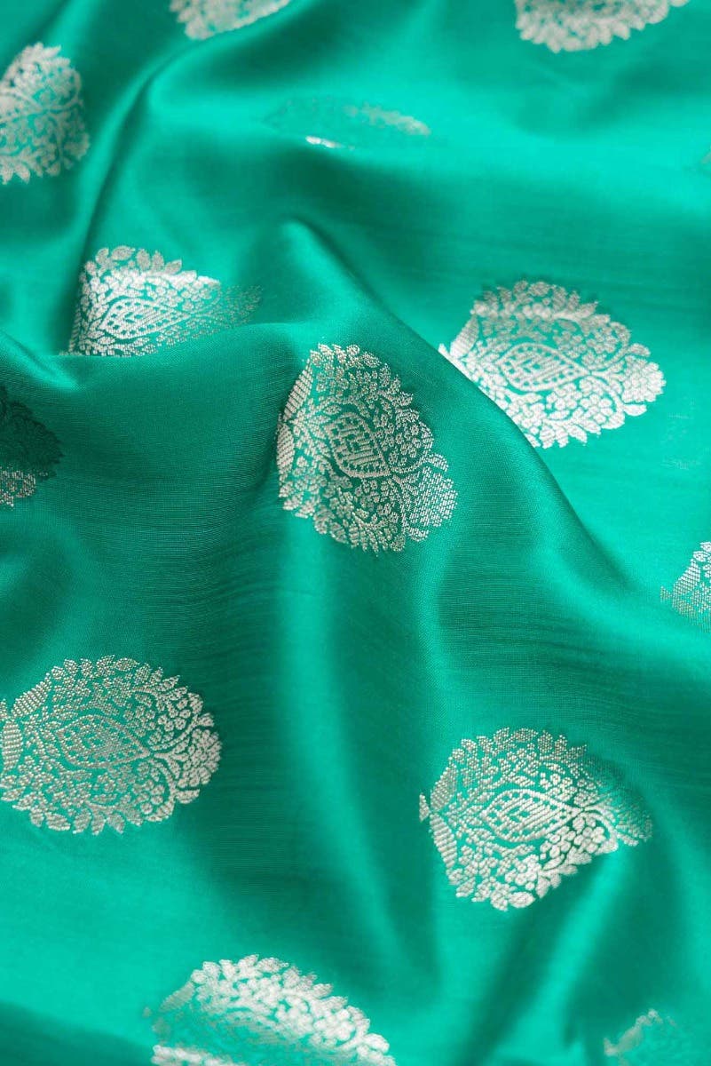 Green Dual Tone Tussar Silk Saree