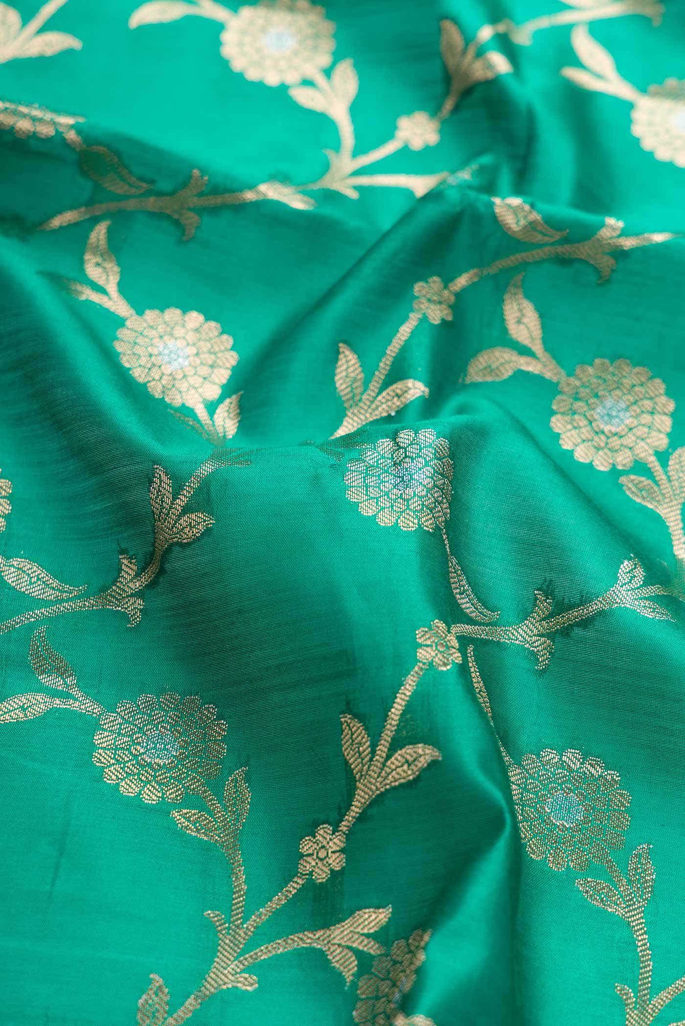 Green Tussar Silk Saree