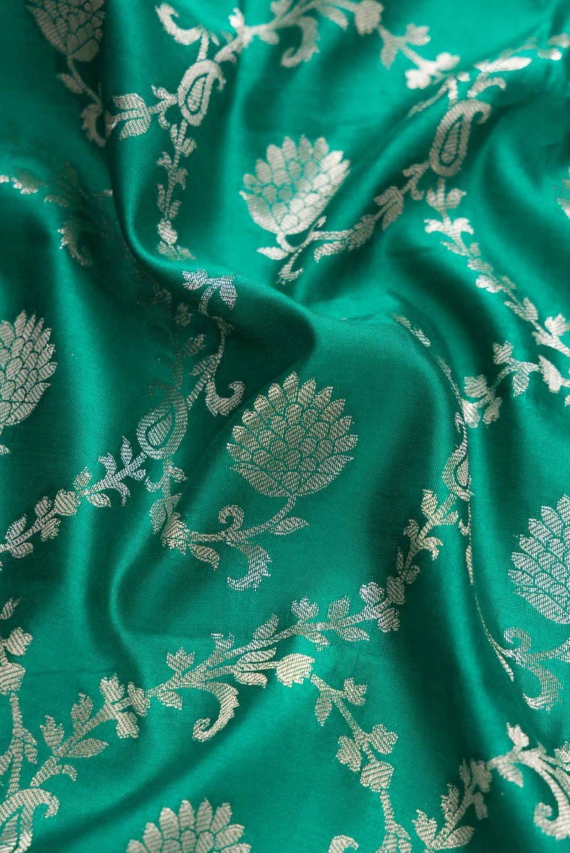 Green Dual Tone Tussar Silk Saree