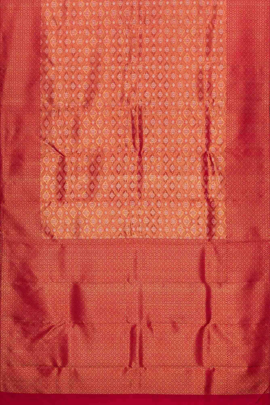 Pure Silk Pure Zari Maroon Dual Tone Kanchipuram Saree