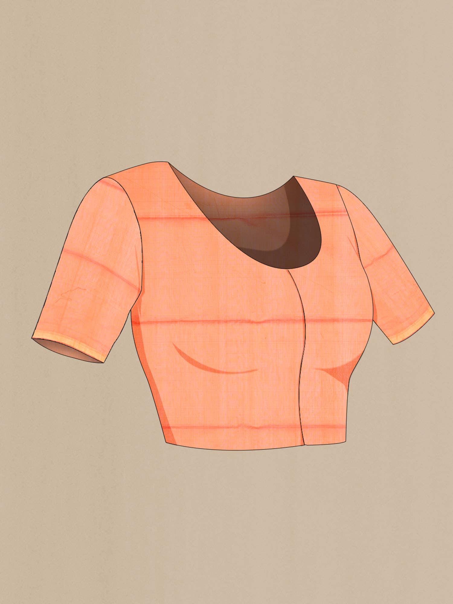 Orange Silk Cotton Saree