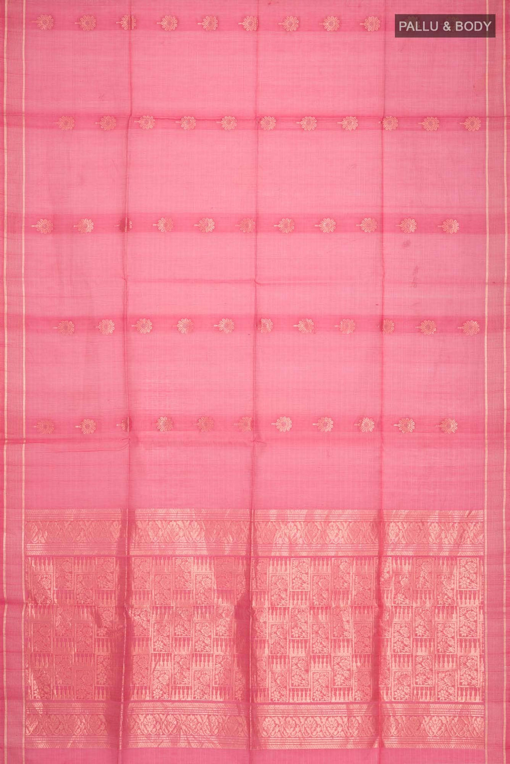 Coral Silk Cotton Saree