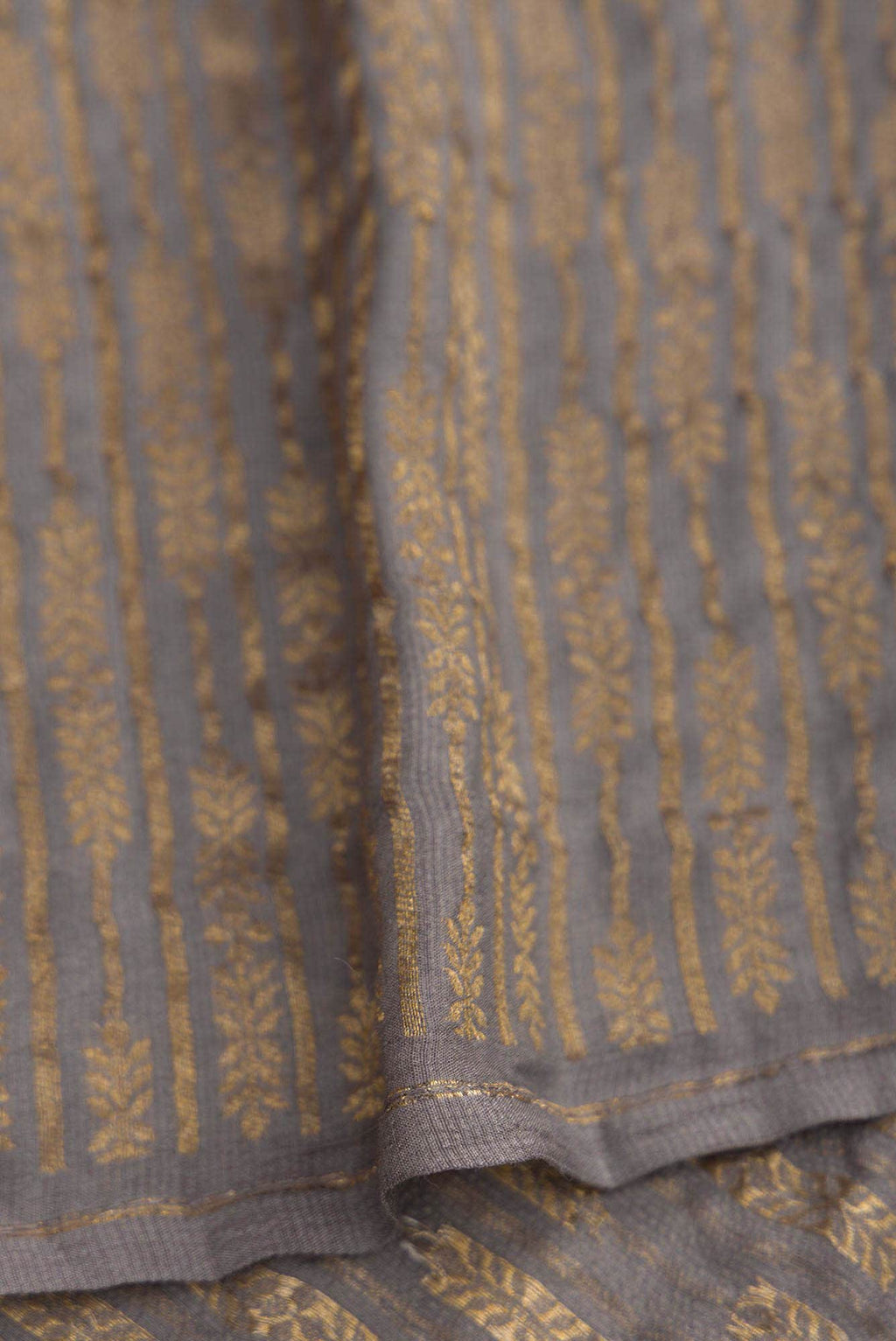 Grey Dual Tone Banarasi Georgette Saree