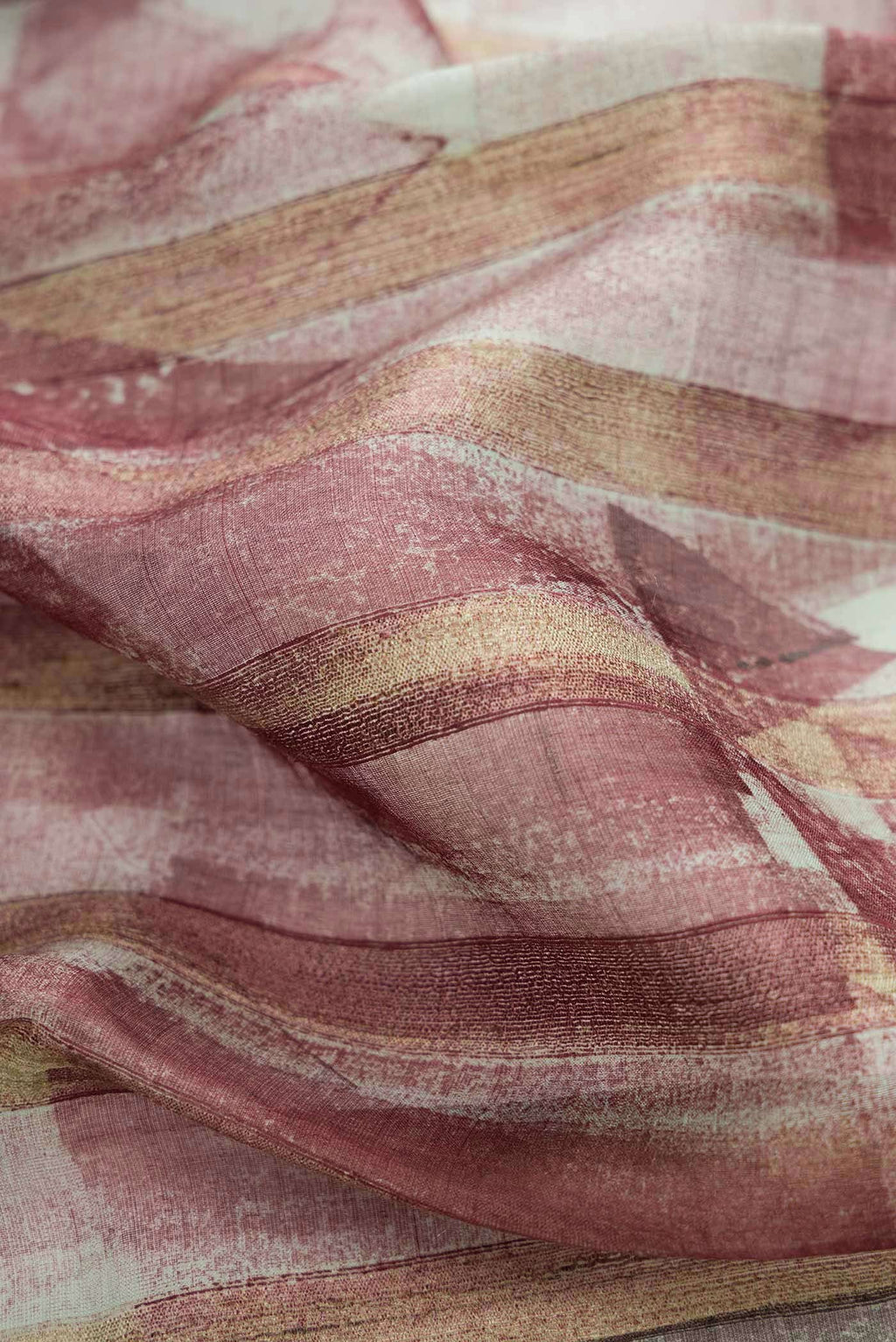Dark Beige Dual Tone Tussar Silk Saree