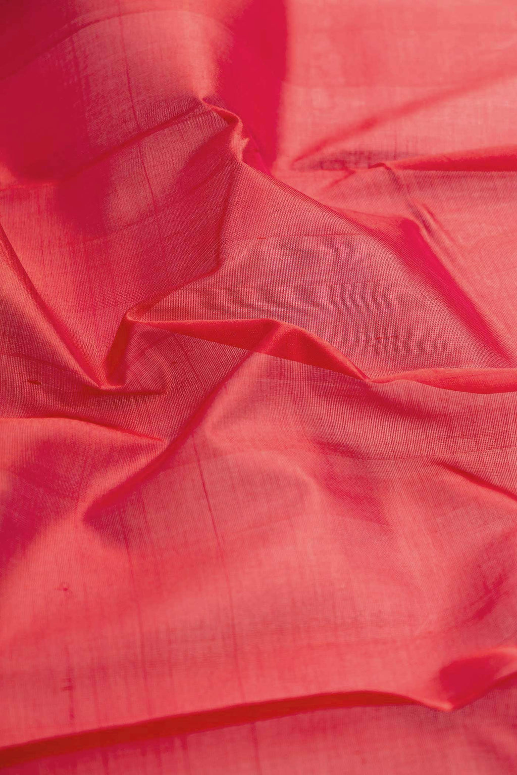 Red Dual Tone Silk Cotton Saree
