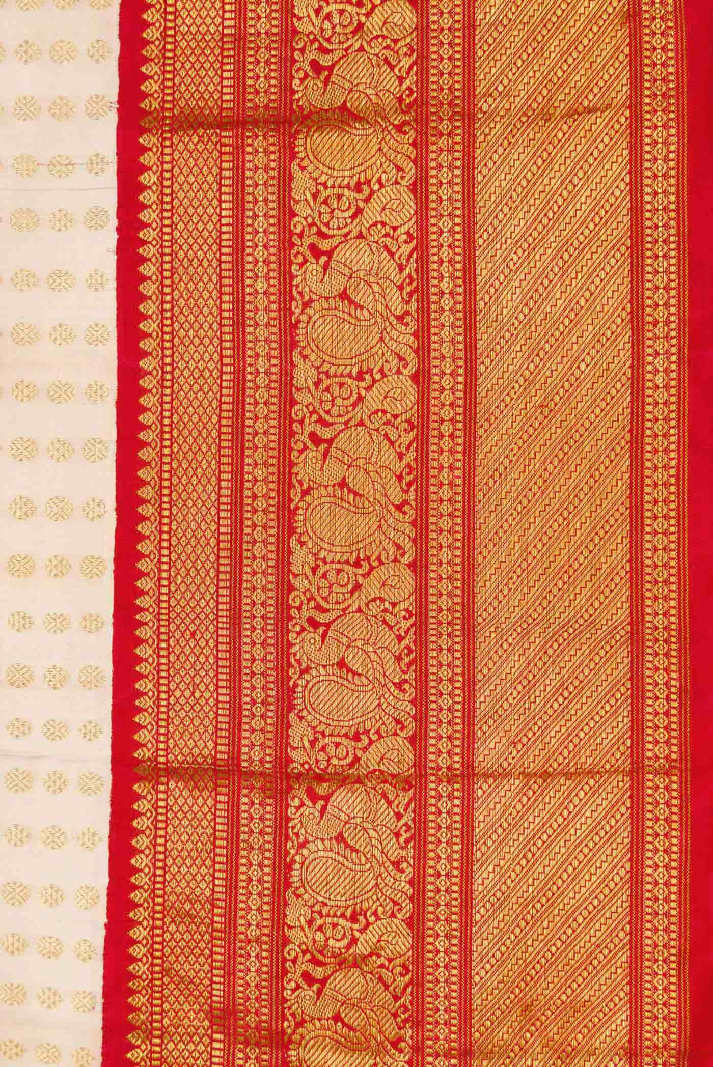 Sandal Dual Tone Kanchipuram Silk Saree