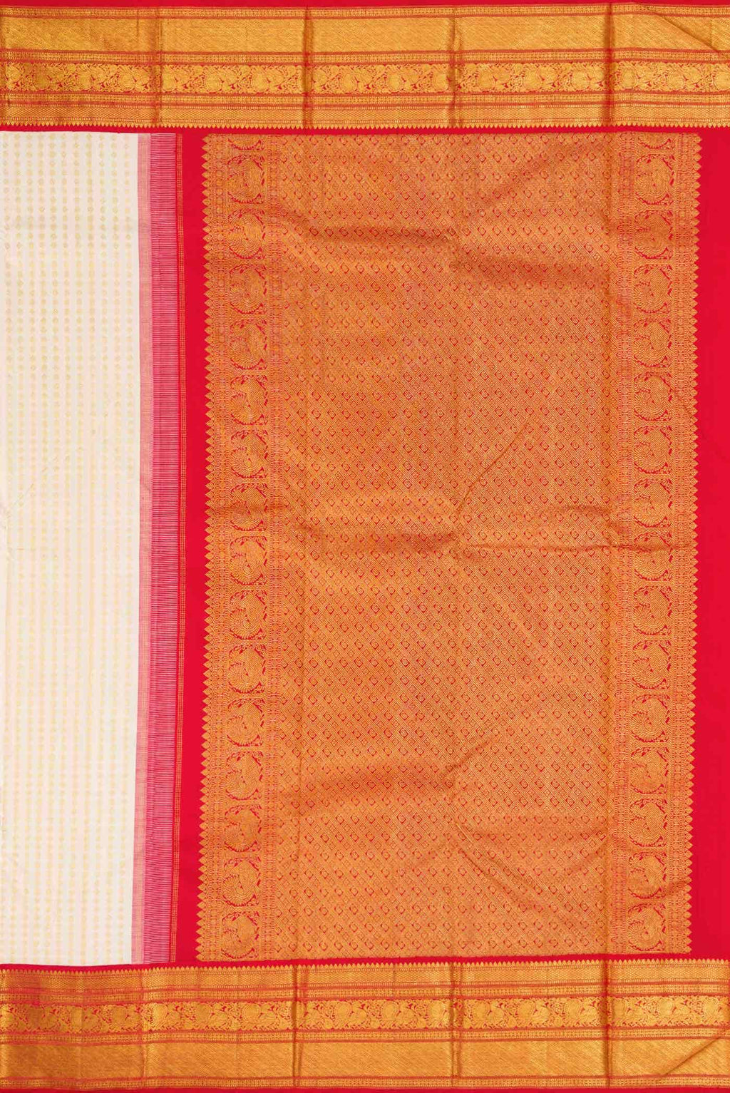 Sandal Dual Tone Kanchipuram Silk Saree