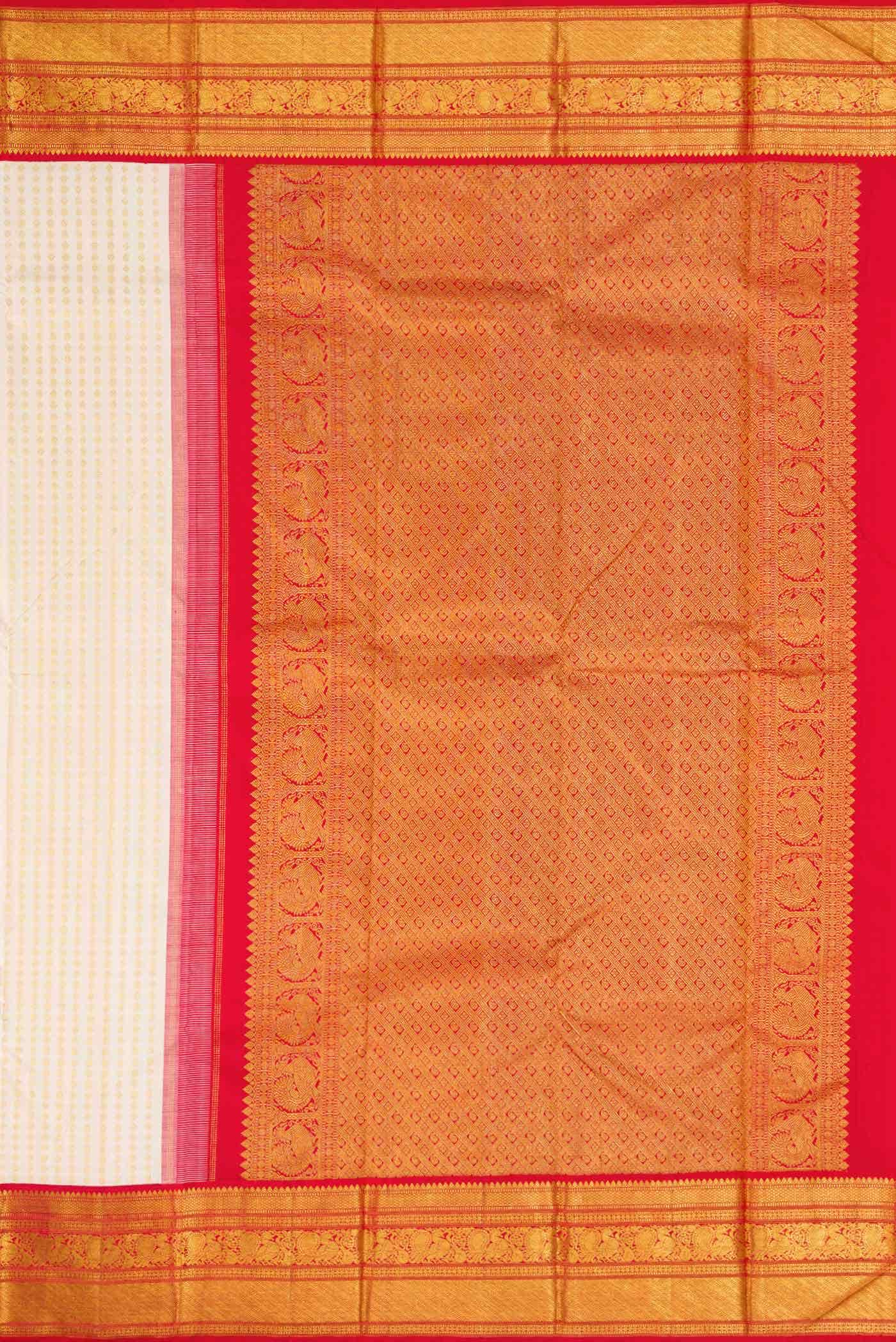 Sandal Dual Tone Kanchipuram Silk Saree