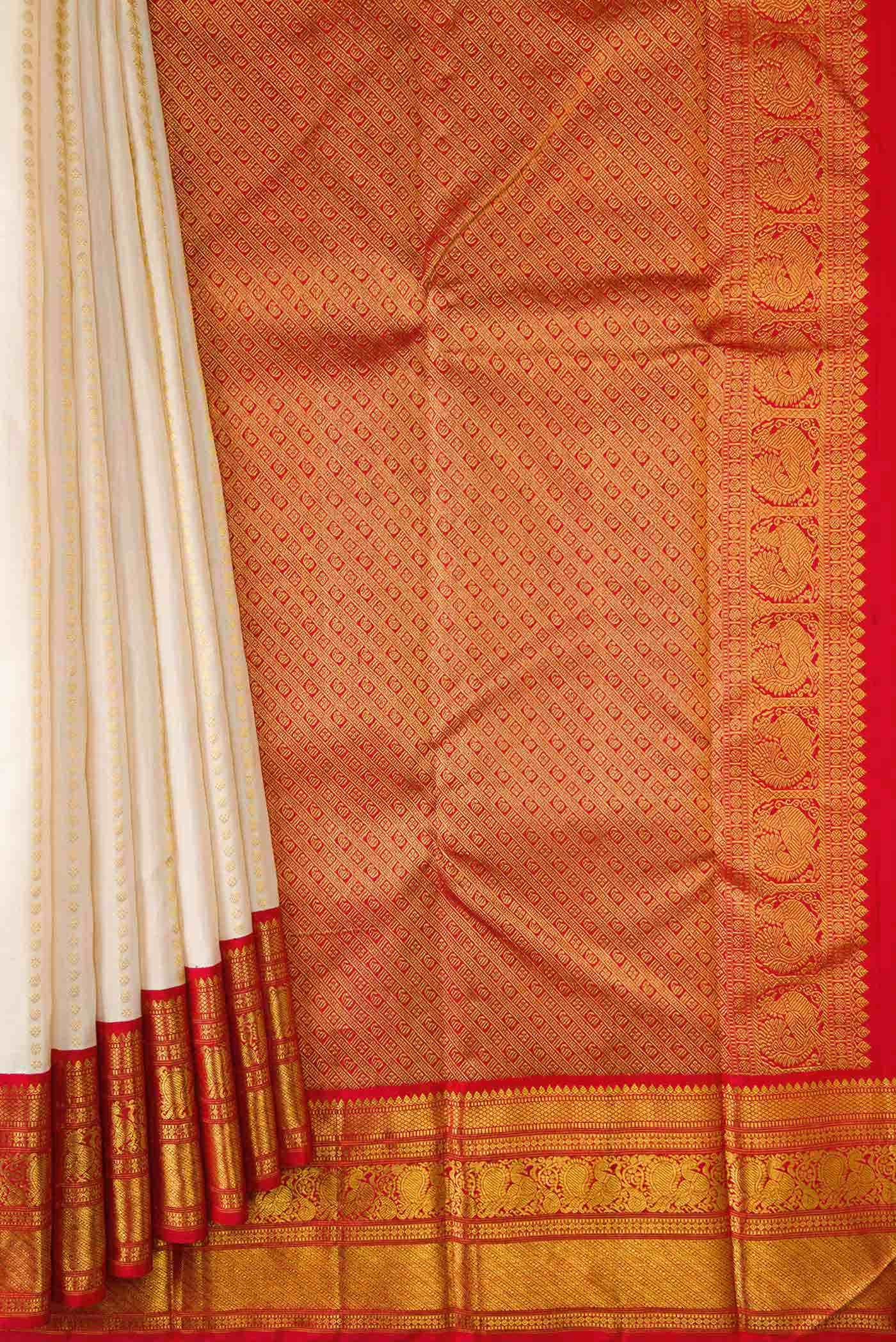 Sandal Dual Tone Kanchipuram Silk Saree