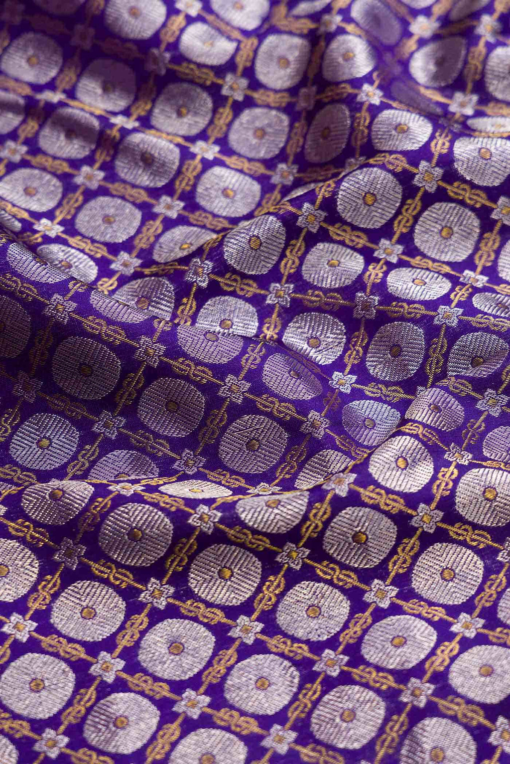 Violet Dual Tone Kanchipuram Silk Saree