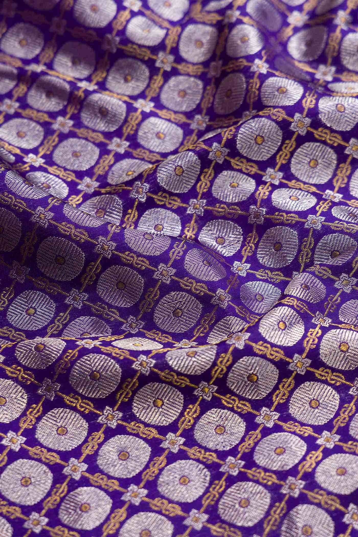 Violet Dual Tone Kanchipuram Silk Saree