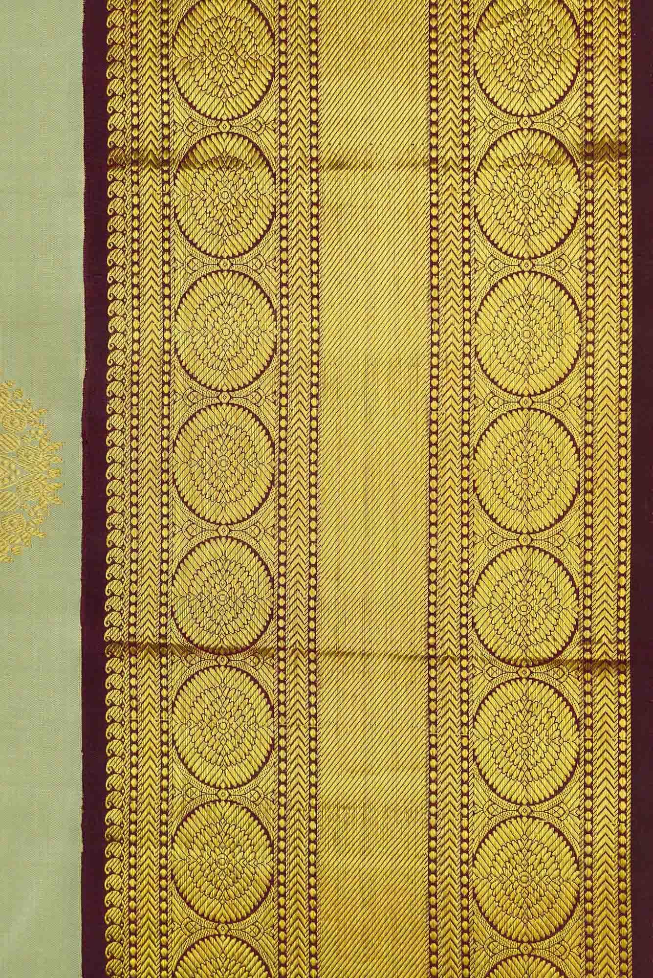 Green Dual Tone Kanchipuram Silk Saree