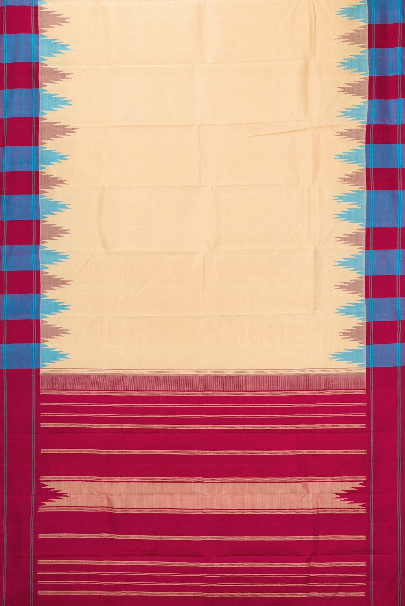 Sandal Kanchipuram Silk Saree