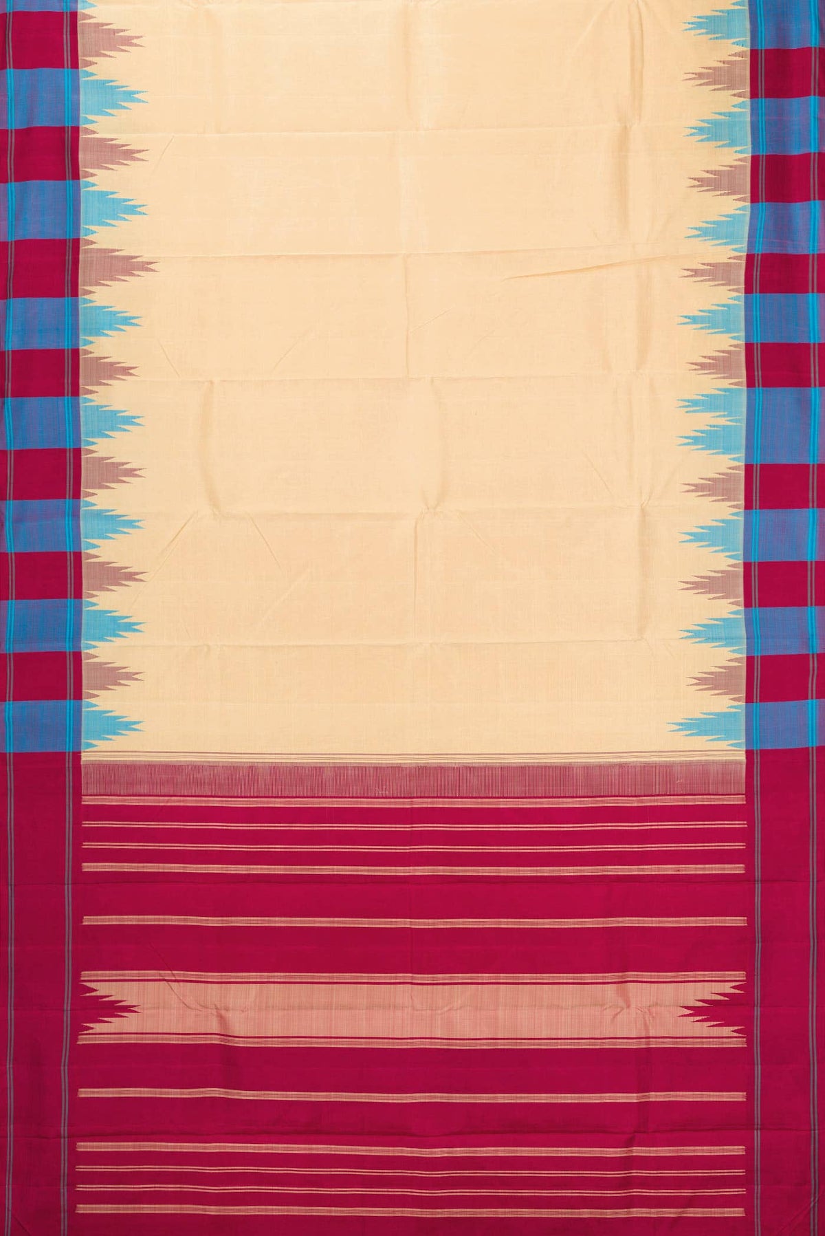 Sandal Kanchipuram Silk Saree
