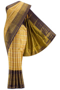 Gold Dual Tone Kanchipuram Tissue Silk Saree
