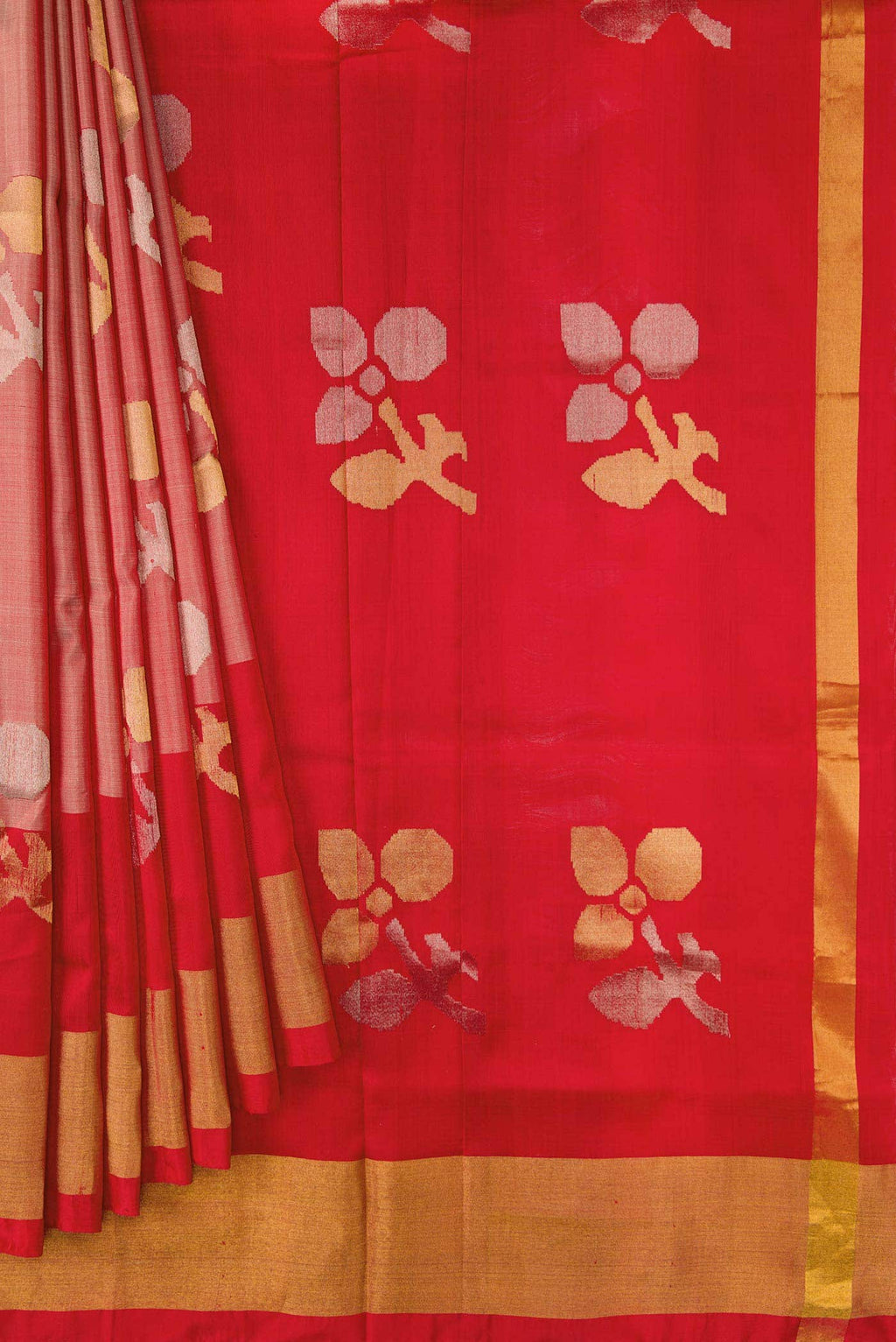 Maroon Uppada Silk Saree