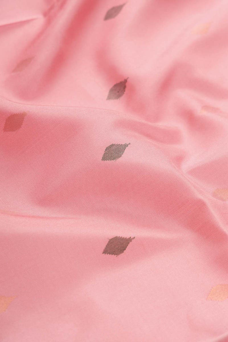 Peach Dual Tone Uppada Silk Saree