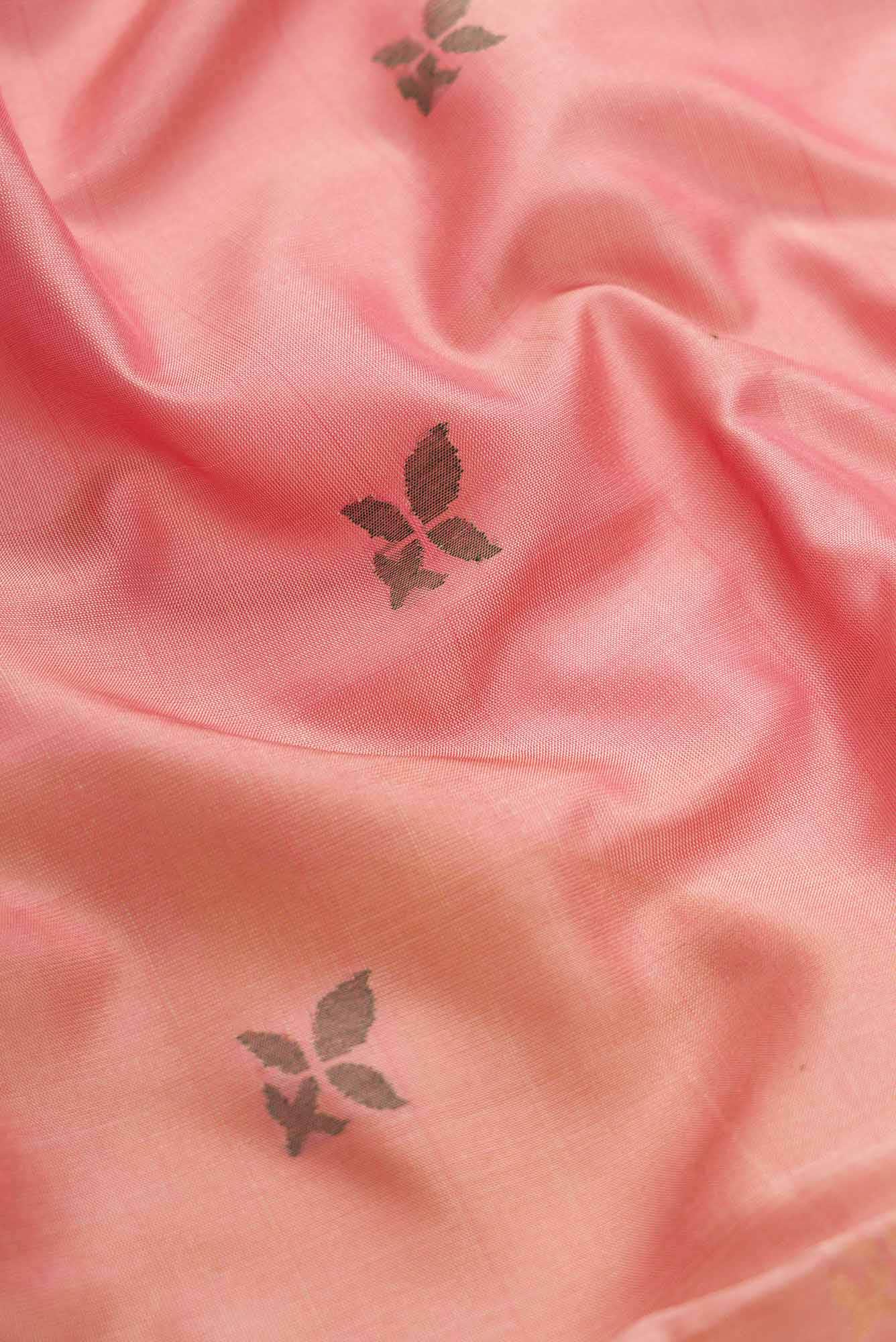 Pink Dual Tone Uppada Silk Saree