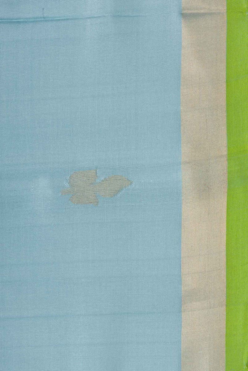 Sky Blue Dual Tone Uppada Silk Saree