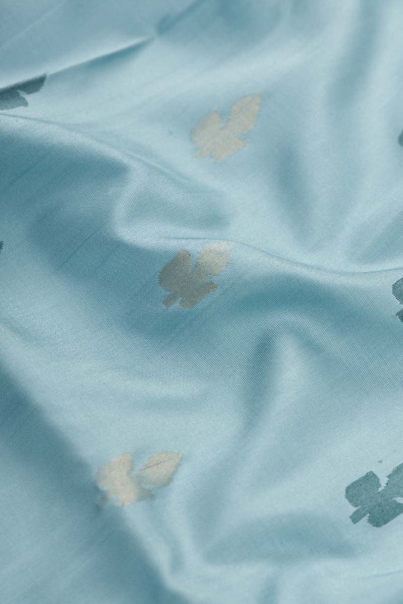 Sky Blue Dual Tone Uppada Silk Saree