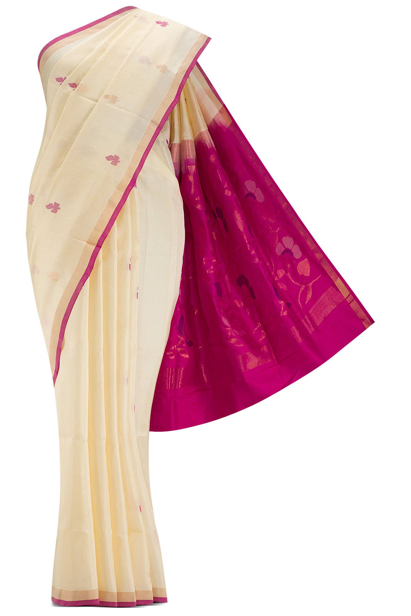 Sandal Dual Tone Uppada Silk Saree