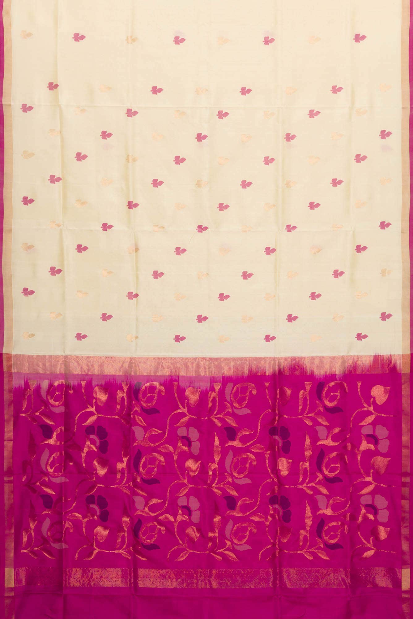 Sandal Dual Tone Uppada Silk Saree