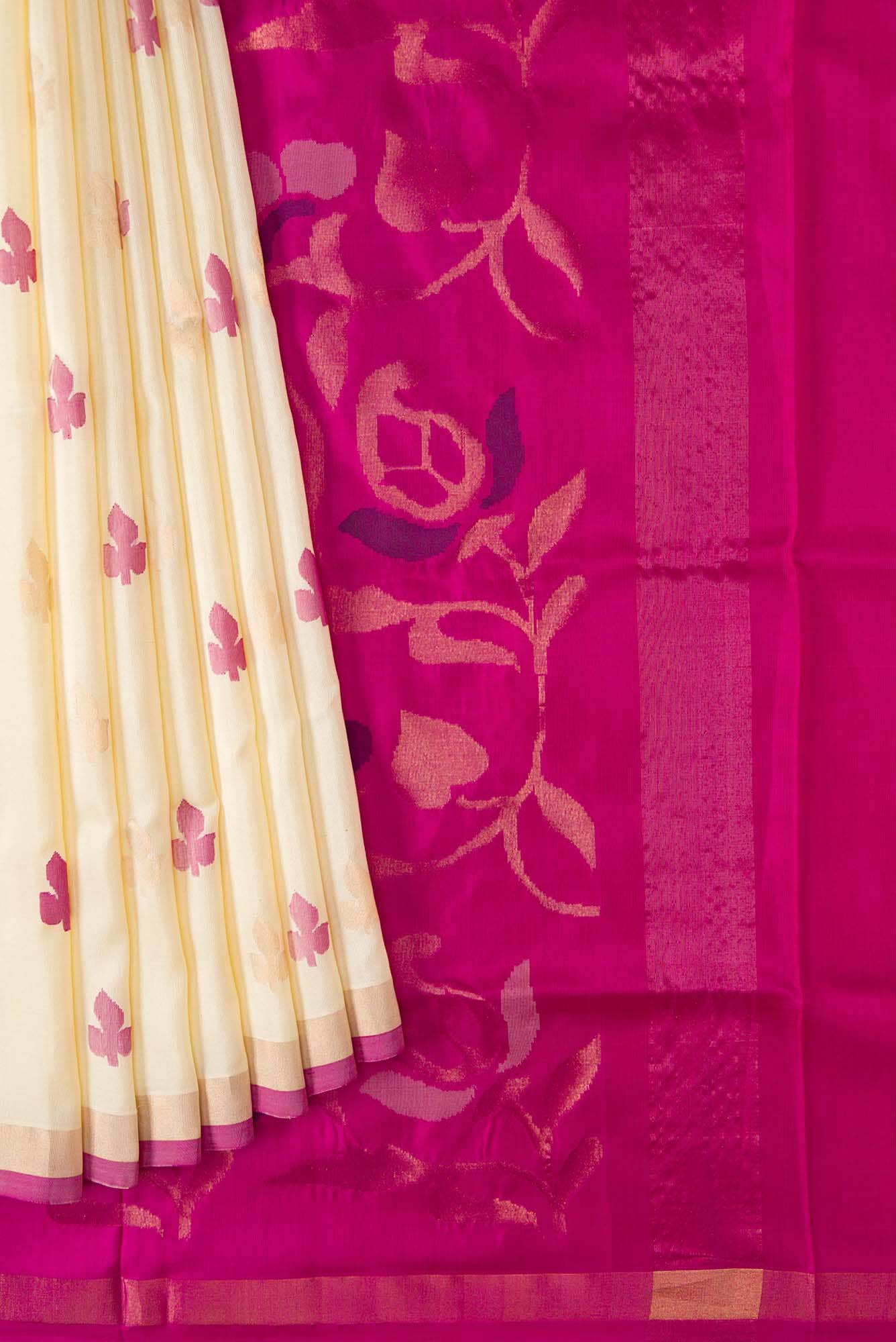 Sandal Dual Tone Uppada Silk Saree