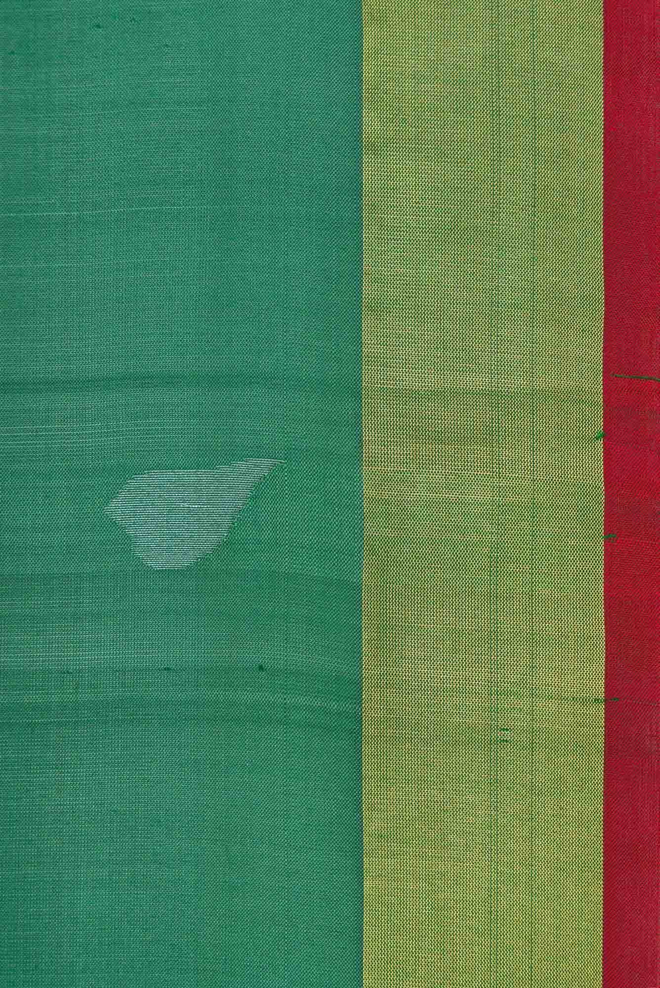Green Dual Tone Uppada Silk Saree