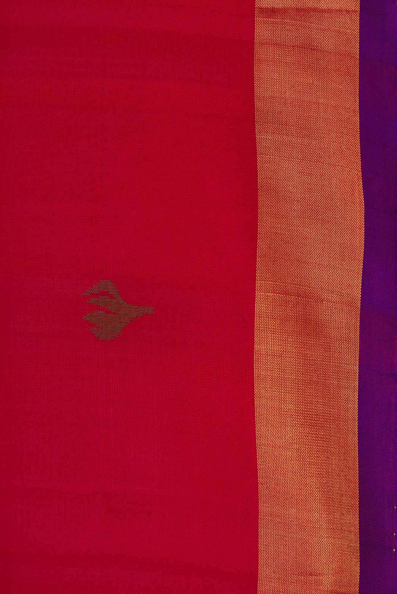 Red Dual Tone Uppada Silk Saree