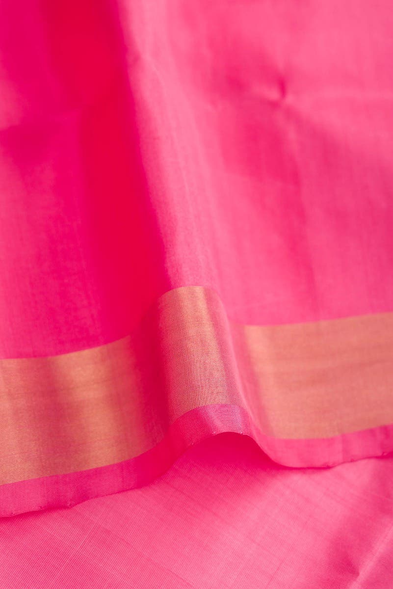 Pink Dual Tone Uppada Silk Saree