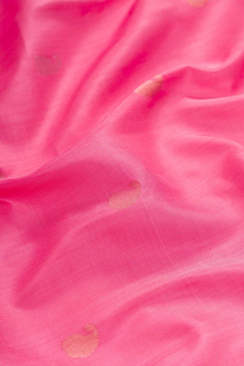 Pink Dual Tone Uppada Silk Saree