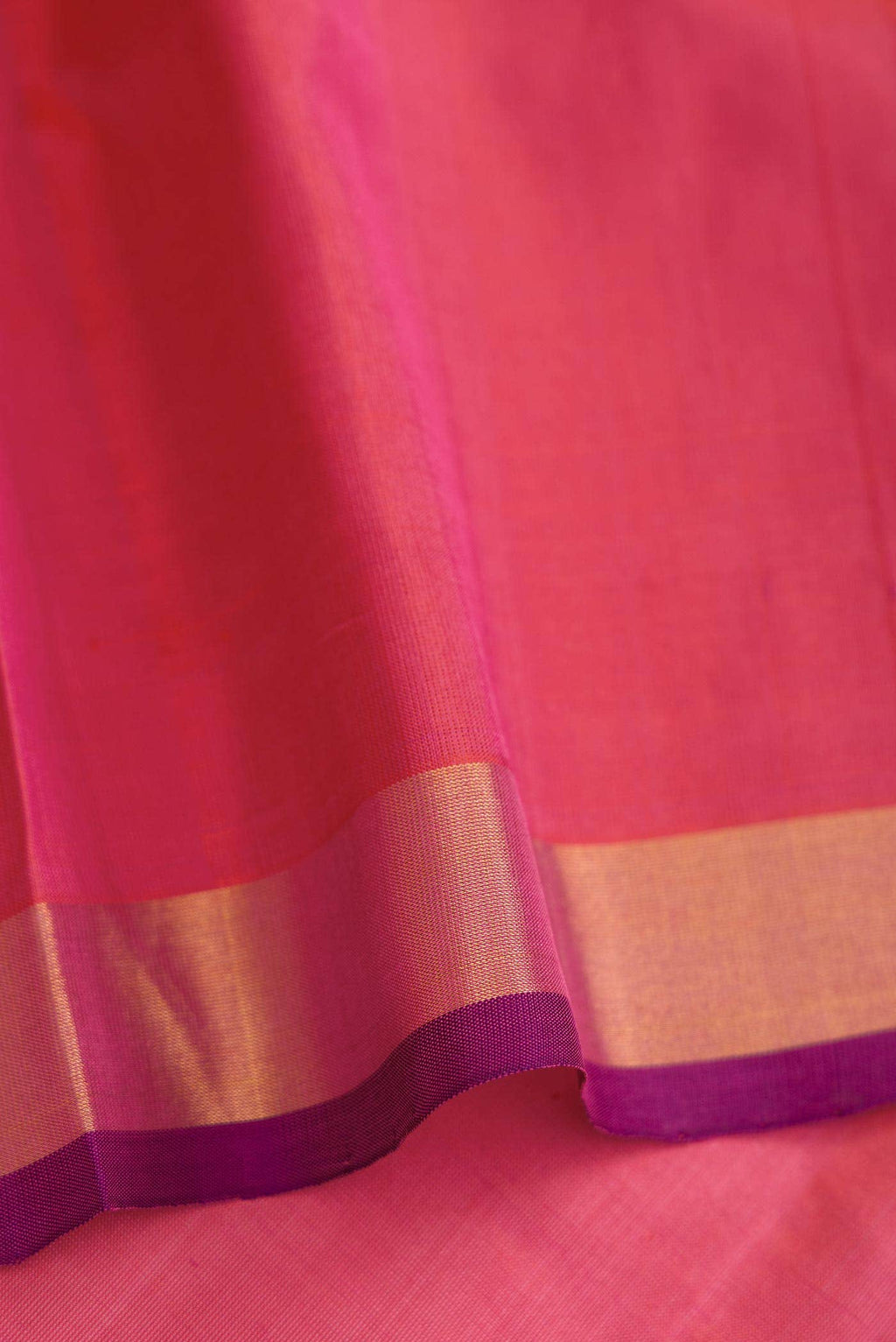 Orange Dual Tone Uppada Silk Saree