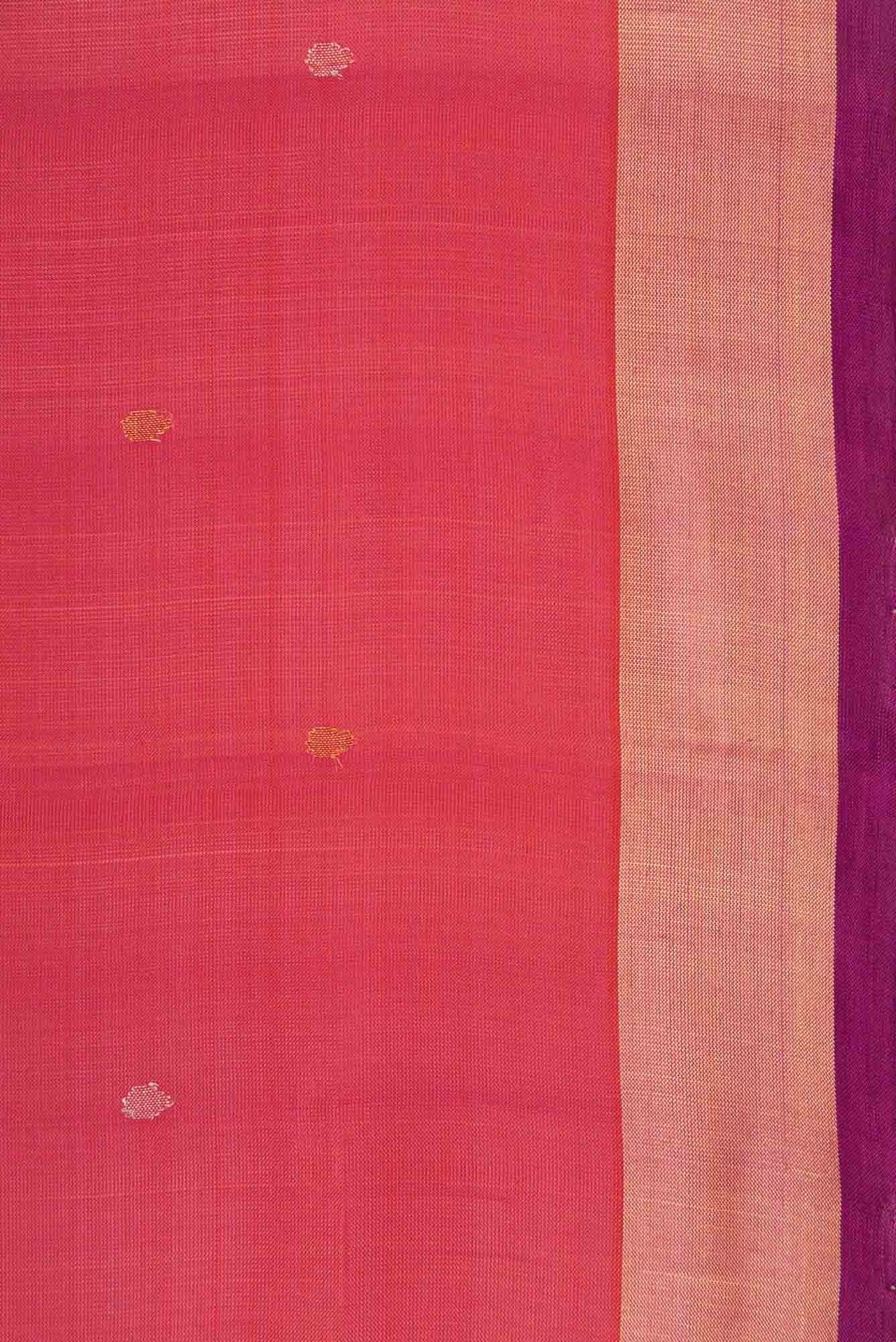Orange Dual Tone Uppada Silk Saree