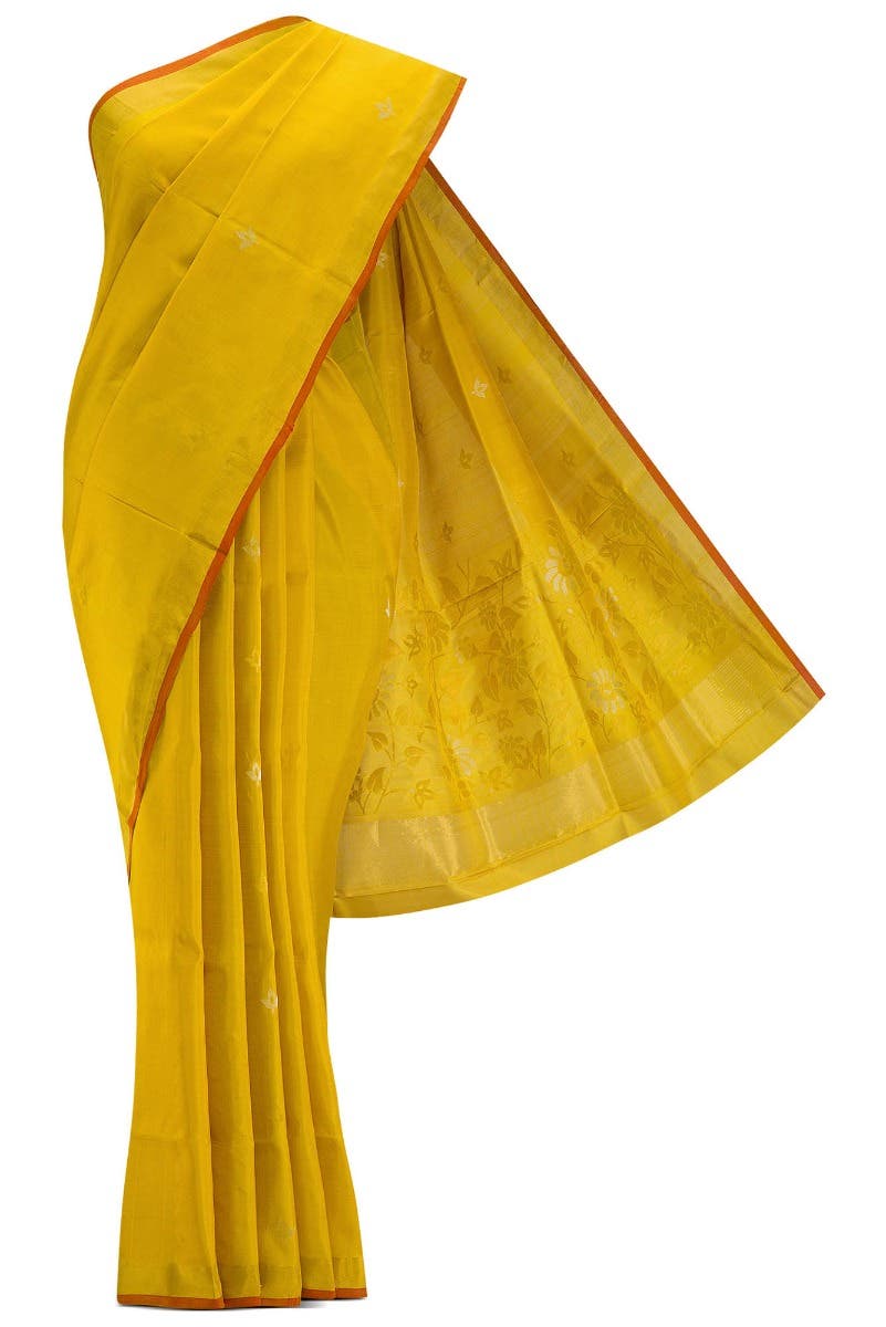 Mustard Dual Tone Uppada Silk Saree