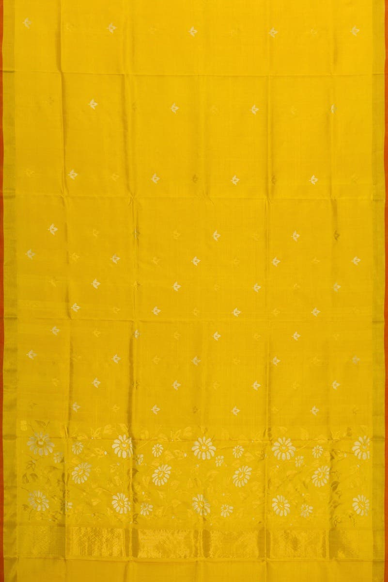 Mustard Dual Tone Uppada Silk Saree