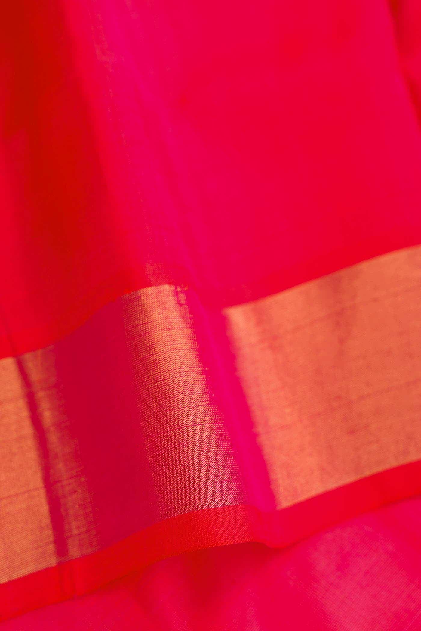 Orange Dual Tone Uppada Silk Saree
