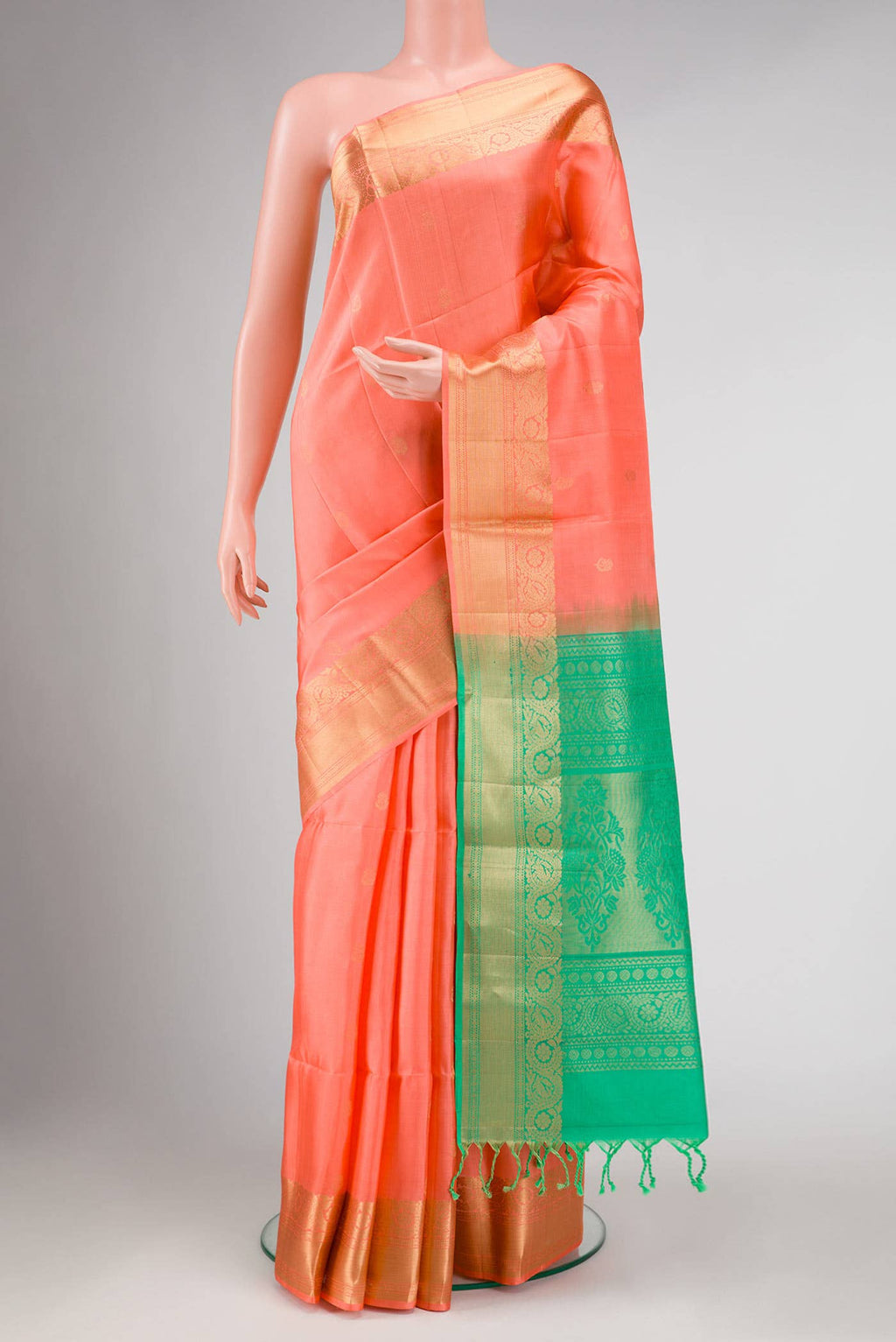 Peach Soft Silk Saree
