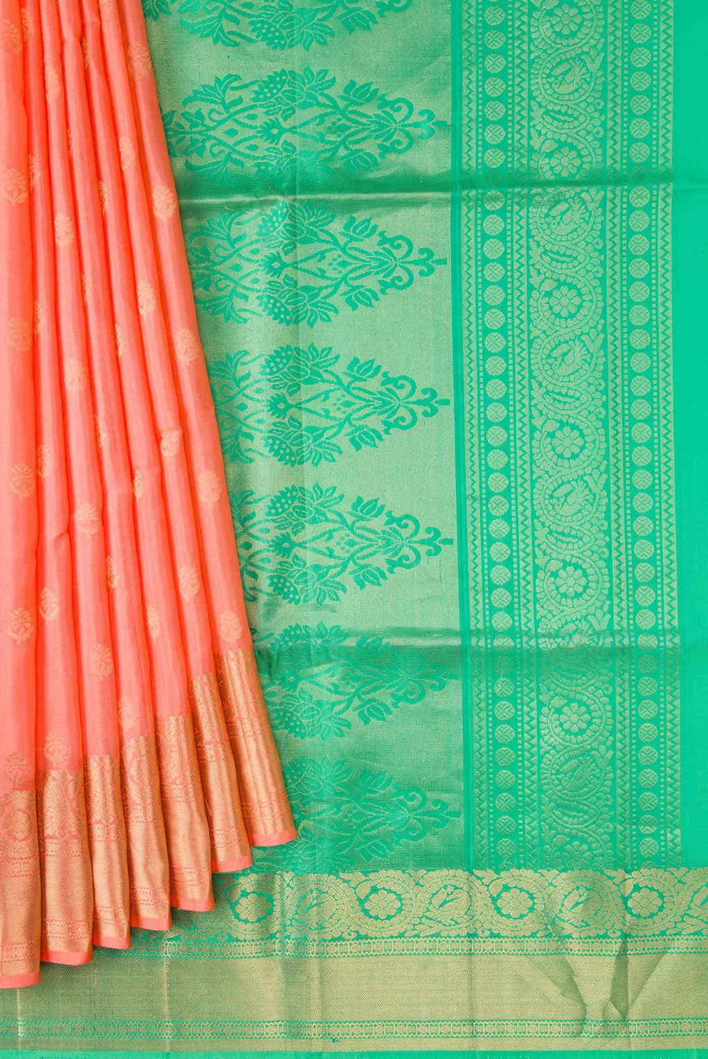 Peach Soft Silk Saree