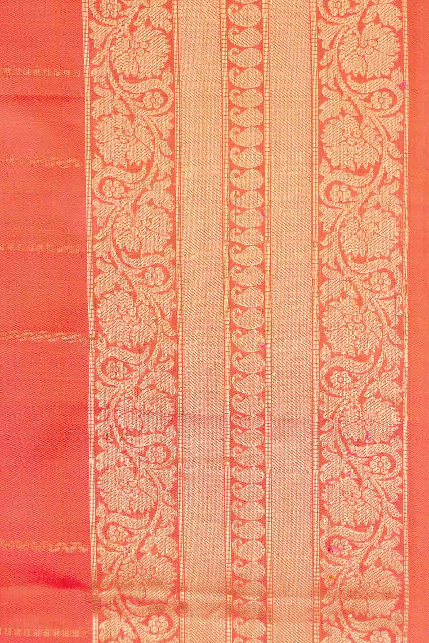 Coral Dual Tone Soft Silk Saree